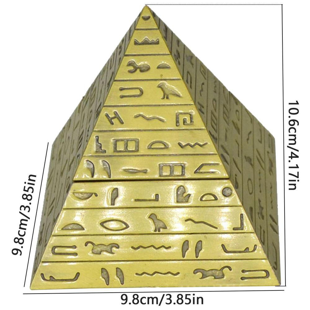 Creative Jewelry Container Box With Hieroglyphs Practical Decorative Jewelry