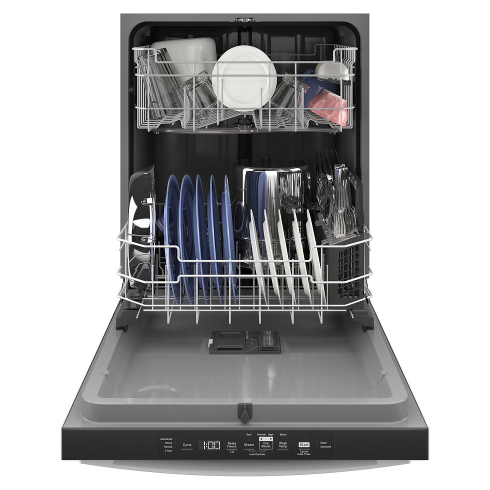 Thumbnail: GE Top Control Dishwasher with Steam + Sani and Dry Boost