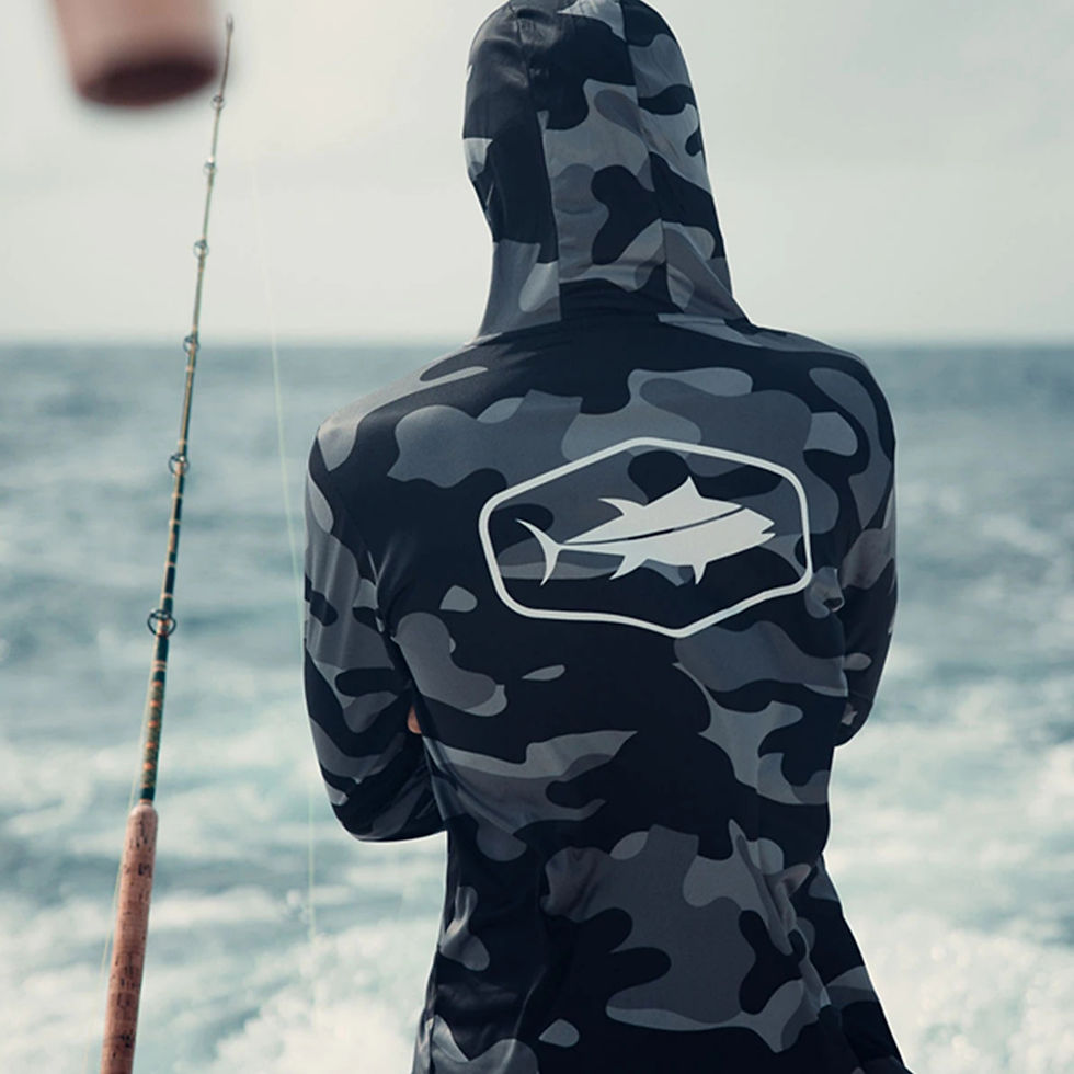 Thumbnail: Fishing Suit With Hood And Mask For Sun Protection