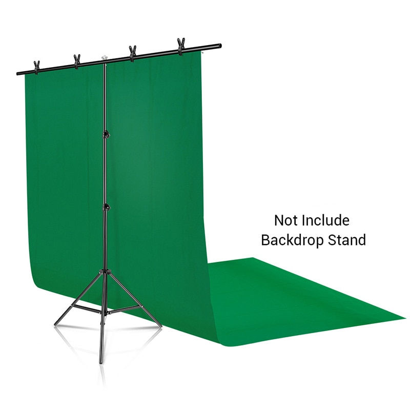 Thumbnail: SH 1.6Mx2M/3M Green Background Cloth Cotton Textile Fabric White Screen Chroma