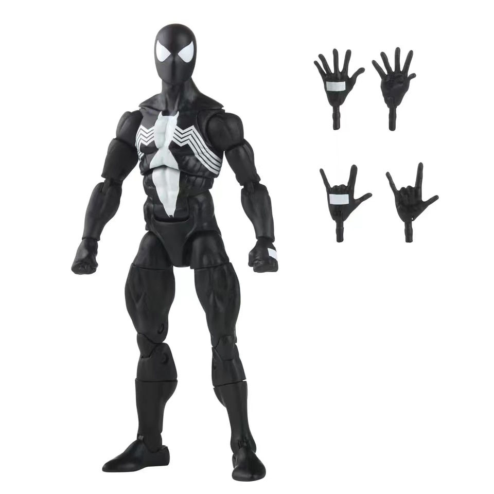 Thumbnail: Hasbro Marvel Legends Black Spider Man Vintage Armor Symbiote Venom Amazing Fri