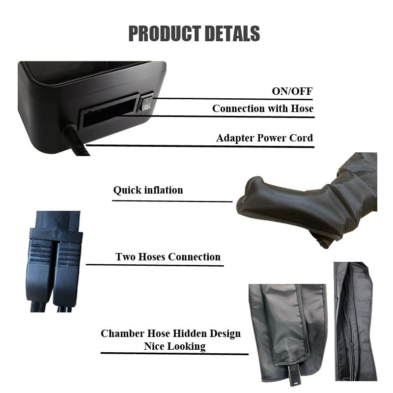 Miniatyrbild: France Dropshipping Pressure Therapy Device with 6 Chamber for Pressotherapy
