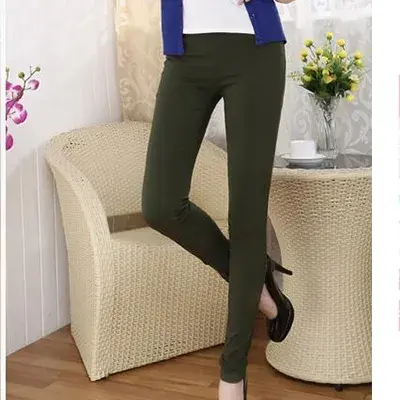 Thumbnail: NEW2023 High Waist Women Pencil Pants 2022 Candy Color Leggings S-5XL 6XL