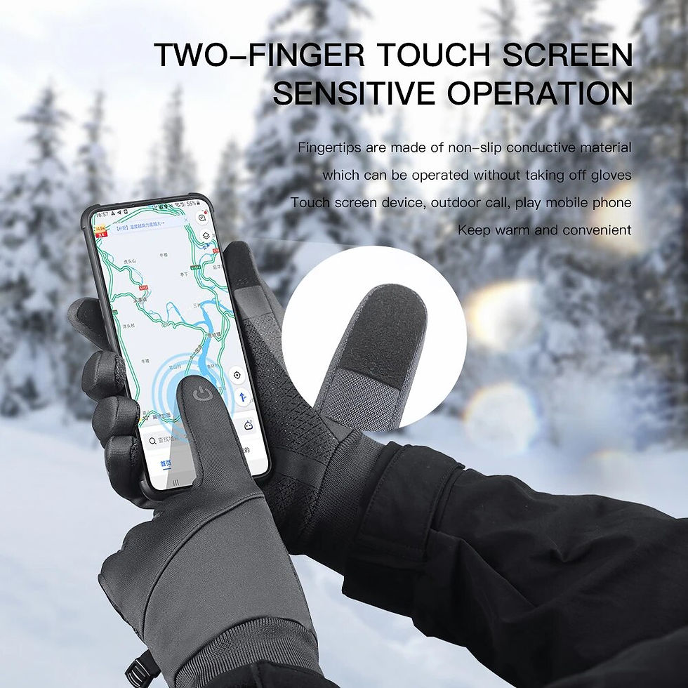 縮圖：Winter Gloves For Men Women  Waterproof Windproof Cold Gloves Snowboard Motorcy