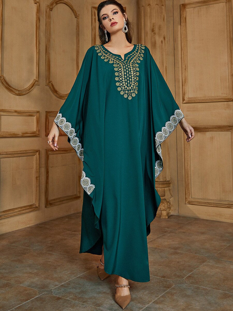 Eid Mubarak Abaya African Dresses For Women Dubai Turkey Muslim For Women