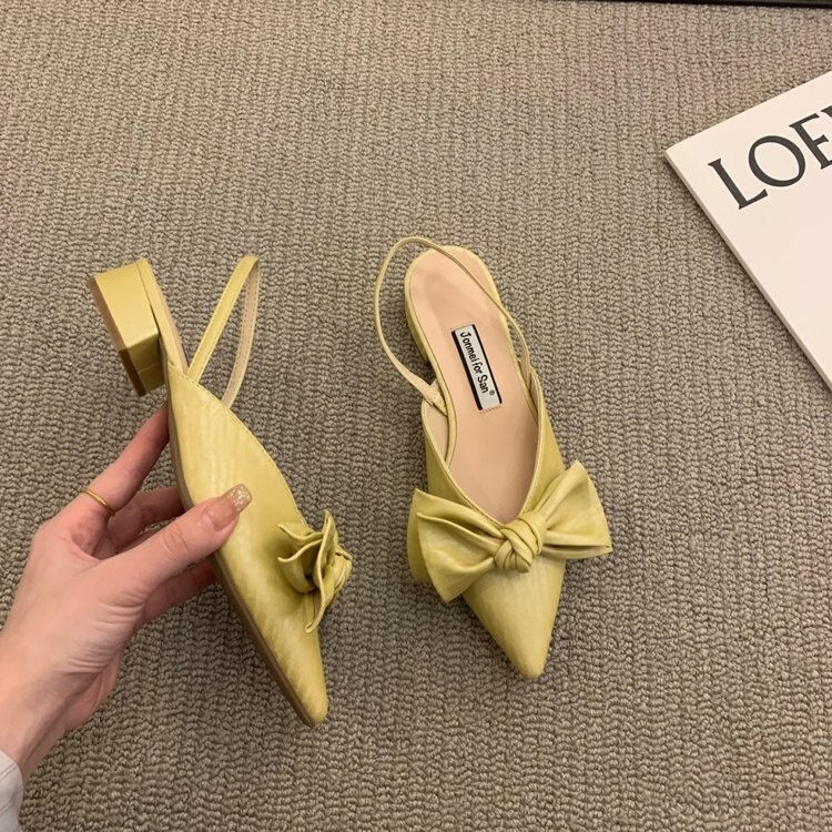 Thumbnail: Brand Luxury Designer High Quality Open Peep Toe Bowknot High Heels Women Sanda