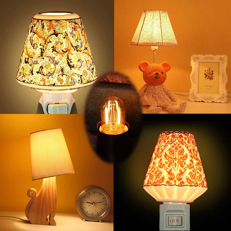 Thumbnail: T22G Dimmable LED Lamps 1W Vintage Tube Night Light Bulbs Amber Glass E12 E14 C