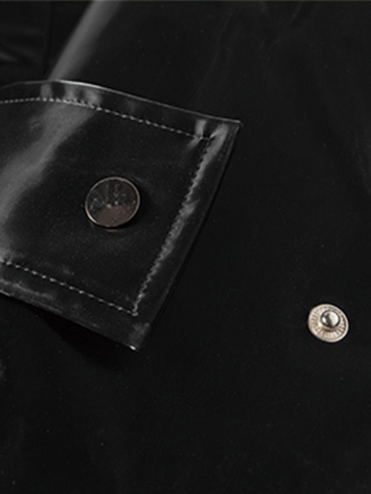 Thumbnail: Mauroicardi Brand Long Oversized Luxury Reflective Shiny Patent Leather Trench