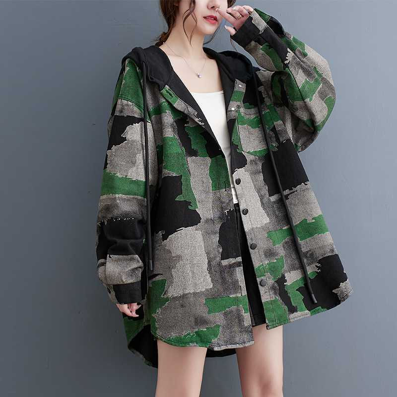 縮圖：Plus Size Loose Fashion Slimming Coat Women