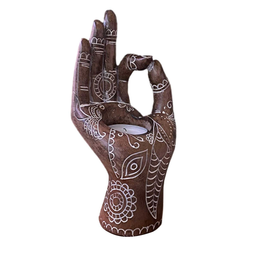 Thumbnail: Ornament Feng Shui Home Office Living Room Yoga Figurines Candle Holder