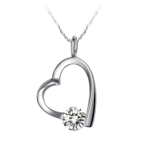 Thumbnail: USA STOCK Uloveido Women's Heart Necklace Earring Jewelry Set Bijoux Purple