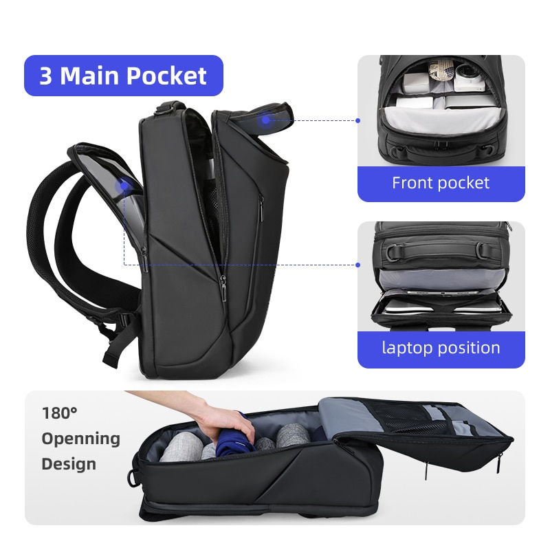 Thumbnail: MARK RYDEN 17 inch Laptop Backpack For Men Travel Spacious Backpack Commuting C