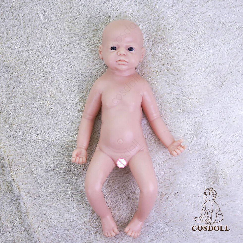 Thumbnail: COSDOLL 56cm 100% Full Body Silicone Reborn Baby Doll Realistic Baby Toys with
