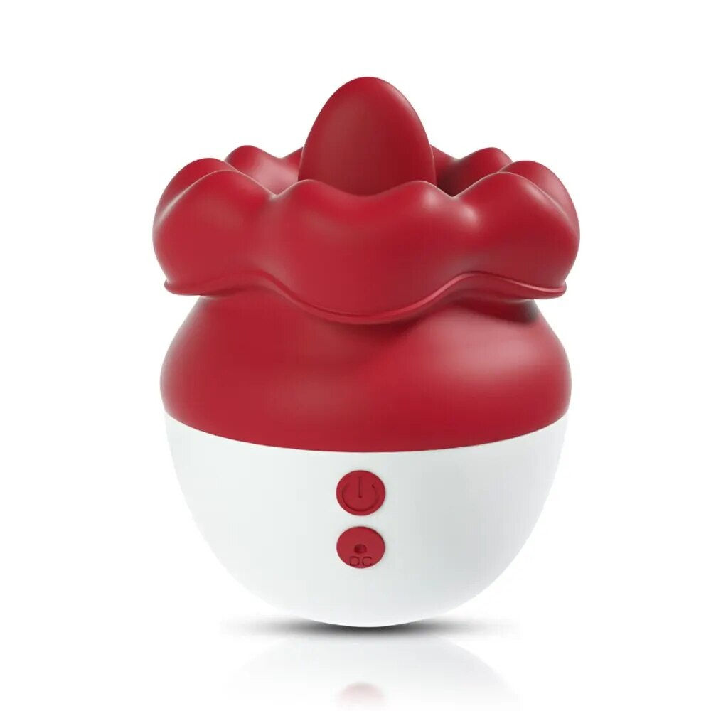 Tongue Licking Vibrator Rose Toy Nipple Vagina Sucking Vibrator for Women Clito