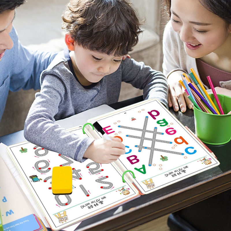 Thumbnail: Children Montessori Drawing Toy Pen Control Training Color Shape Math Match Gam