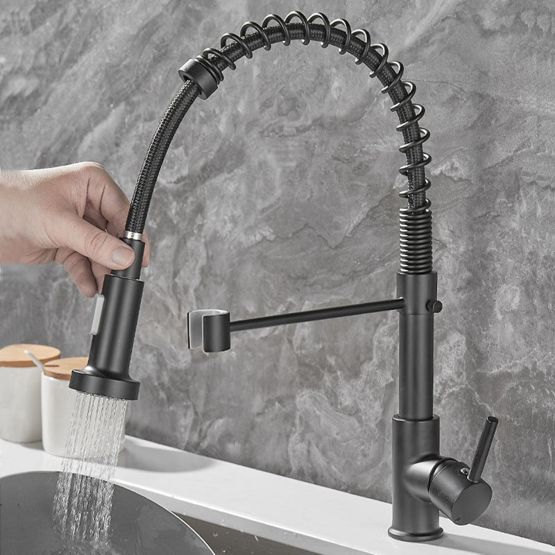 Removable Black Gourmet Kitchen Faucets Kitchen Removable For Kitchen Sink Mixe