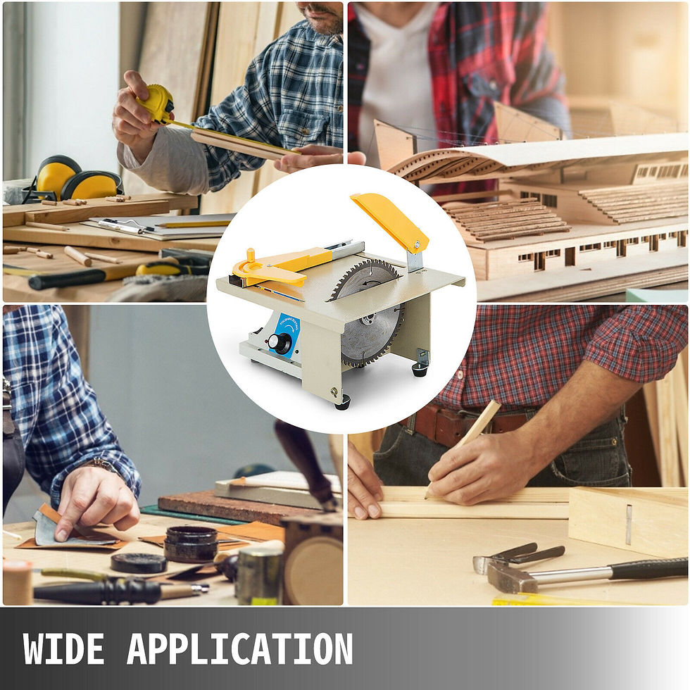 Thumbnail: VEVOR Portable Benchtop Table Saw 350W Multifunctional Electric Mini Wood