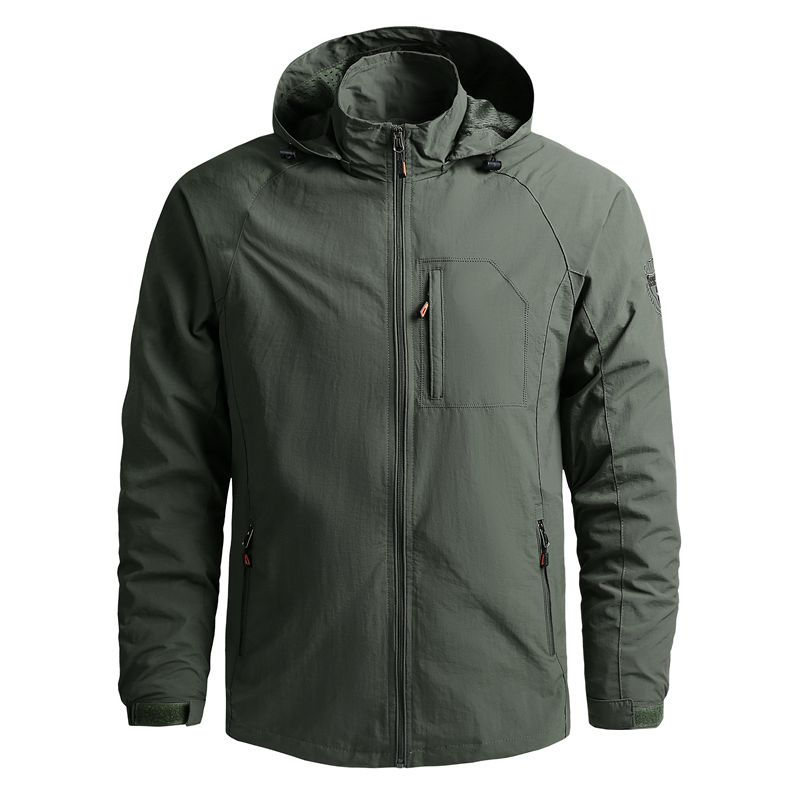 Thumbnail: Men Outdoor Hiking Jackets Waterproof Hooded Windbreaker Coat Men 2023 Autumn N