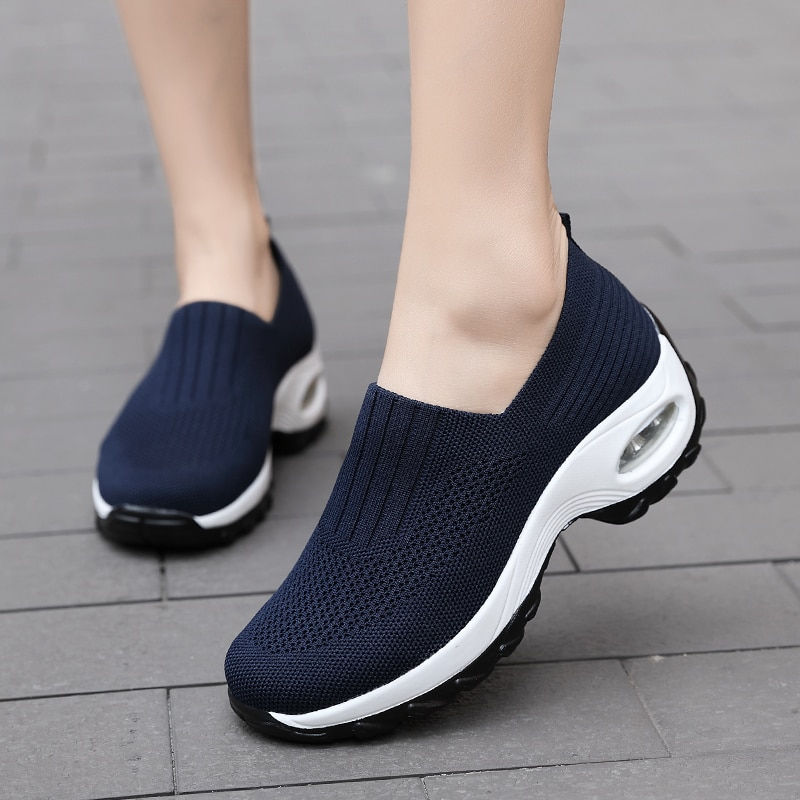 Thumbnail: 2023 Women Sneakers Fashion Socks Shoes Casual White Sneakers Summer knitted Vu
