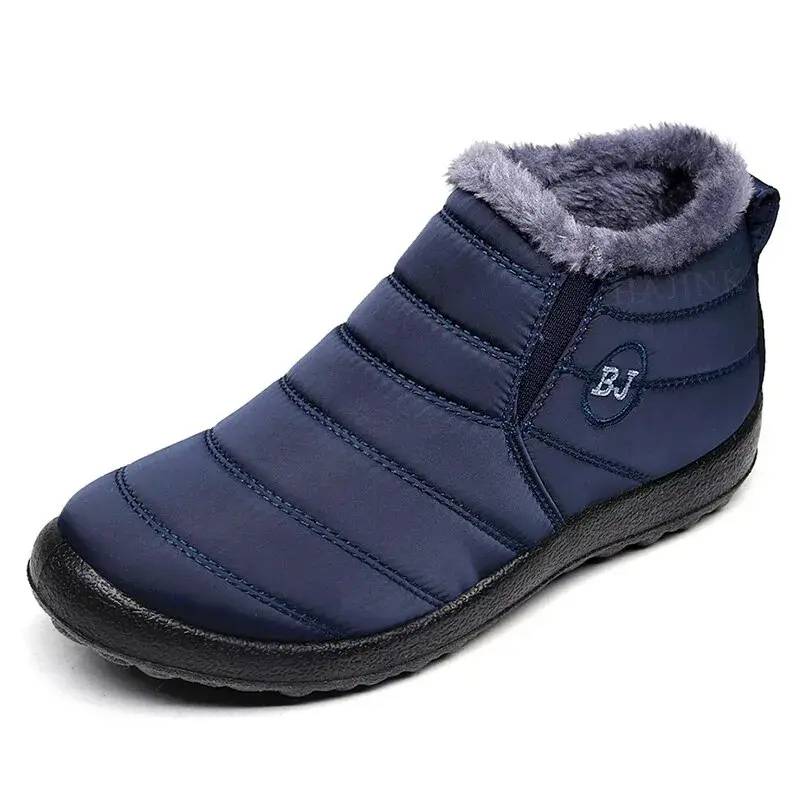 Thumbnail: New Men Snow Boots Waterproof Non Slip Wear Resistant Thick Warm Shoes Lightwei
