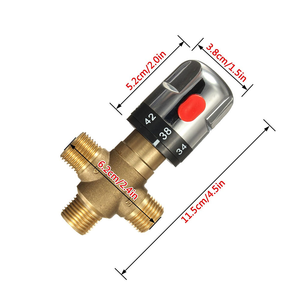 Miniatura: BVSOIVIA Bathroom Shower Faucet Brass Thermostatic Mixer Valve Static Pipe