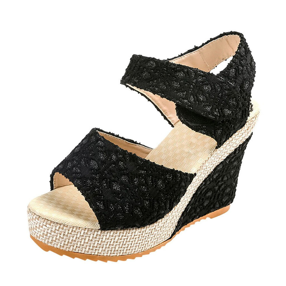 Miniatura: Sandals Women 2021 Woman Flats Women's Ladies Platform Wedges Heel