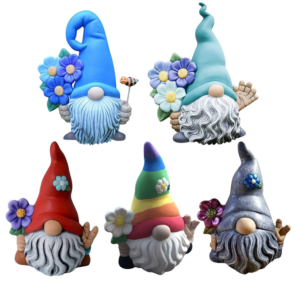 Garden Gnome Faceless Garden Gnome Statue Miniature Goblin Ornament Outdoor Ter