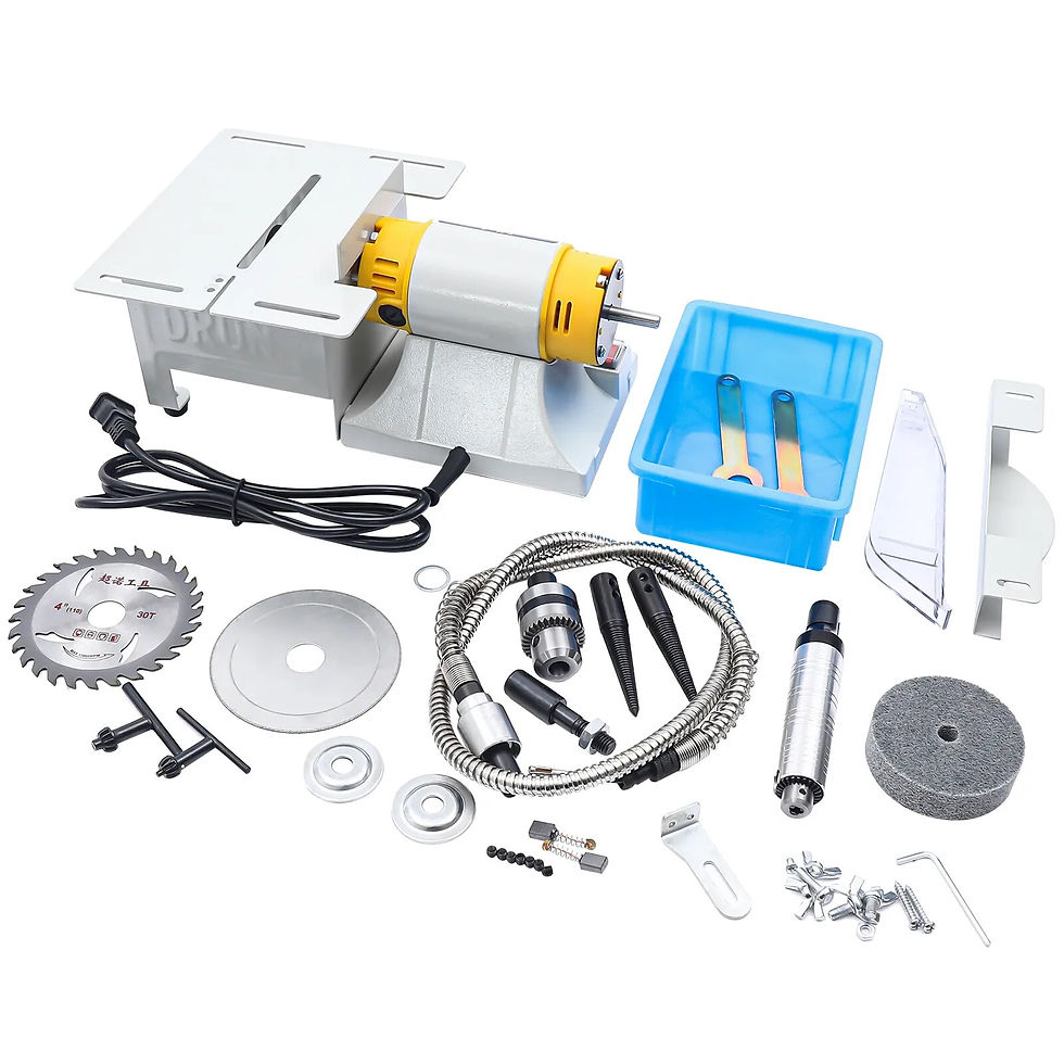 Thumbnail: Mini Table Saw Multifunctional Woodworking 10000RPM Gem Jewelry Rock Polishing