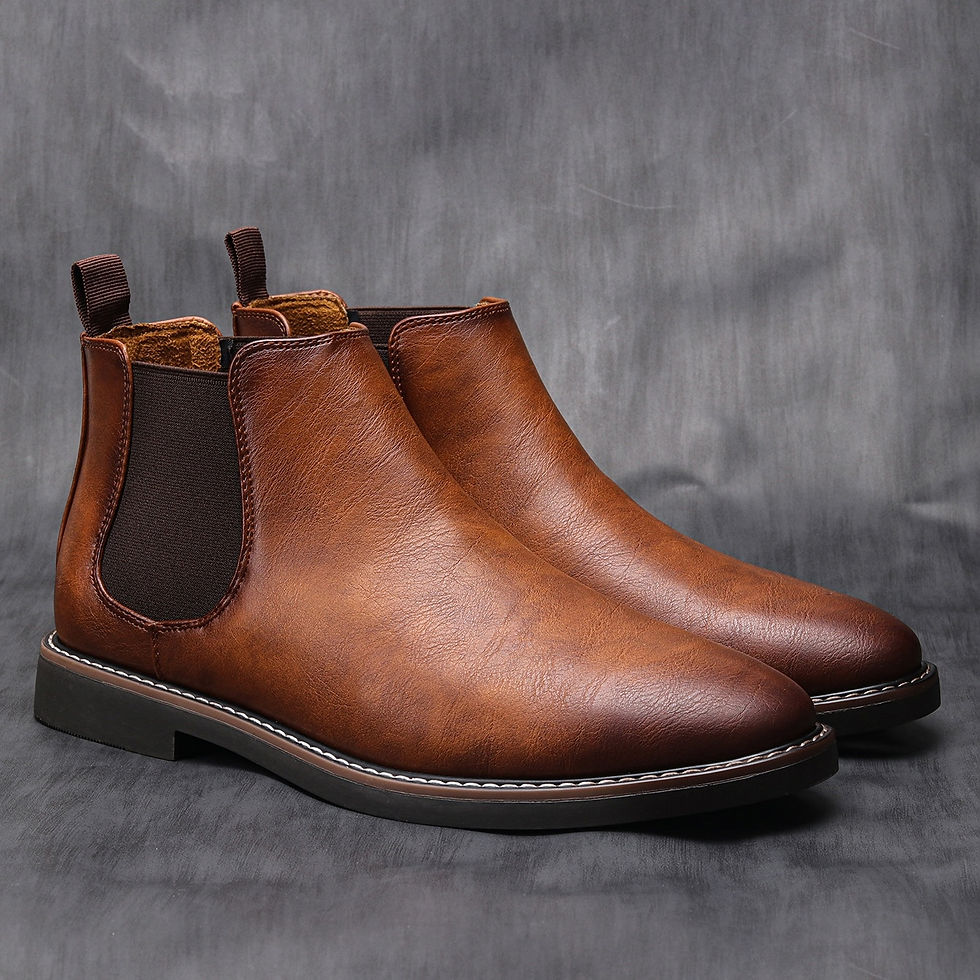 Sīktēls: 40~46 Men Chelsea Boots Brand Retro Comfortable 2023 Fashion Men Boots #KD5241