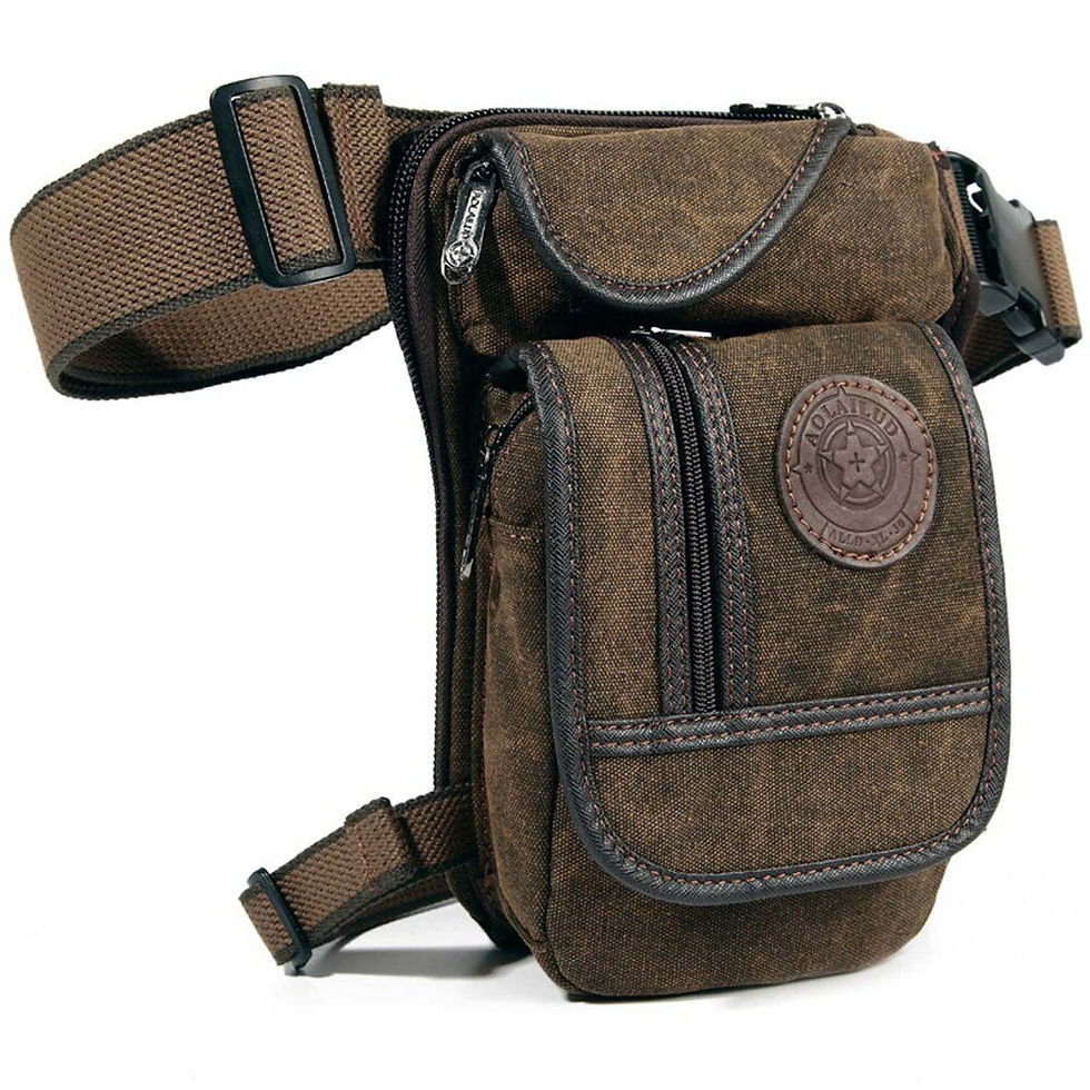 Miniature : Men Drop Leg Bag Waist Fanny Pack Motorcycle Rider Tactical Military Messenger