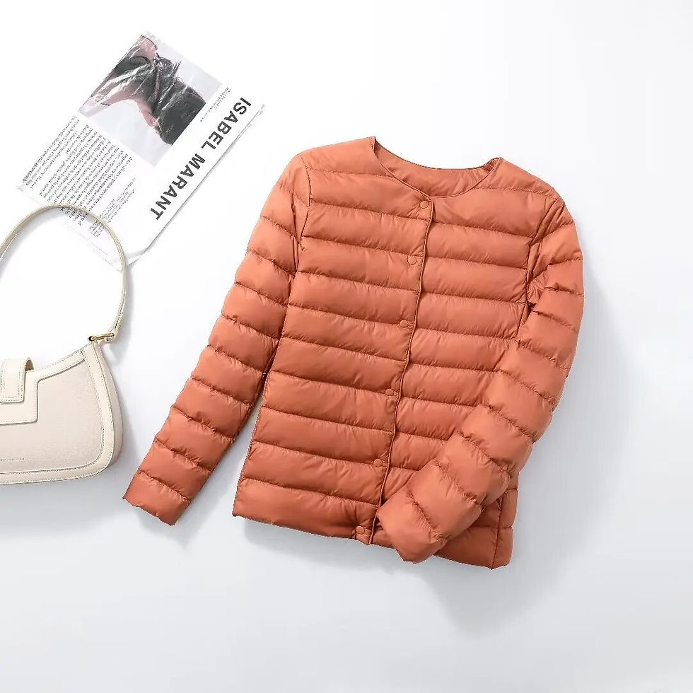 Thumbnail: Women Liner Duck Down Jacket O-neck Variable V-neck 2023 New Female Fall Winter