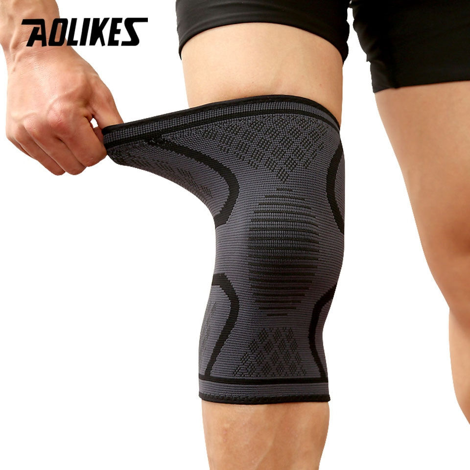Thumbnail: AOLIKES 1PCS Fitness Running Cycling Knee Support Braces Elastic Nylon Sport Co