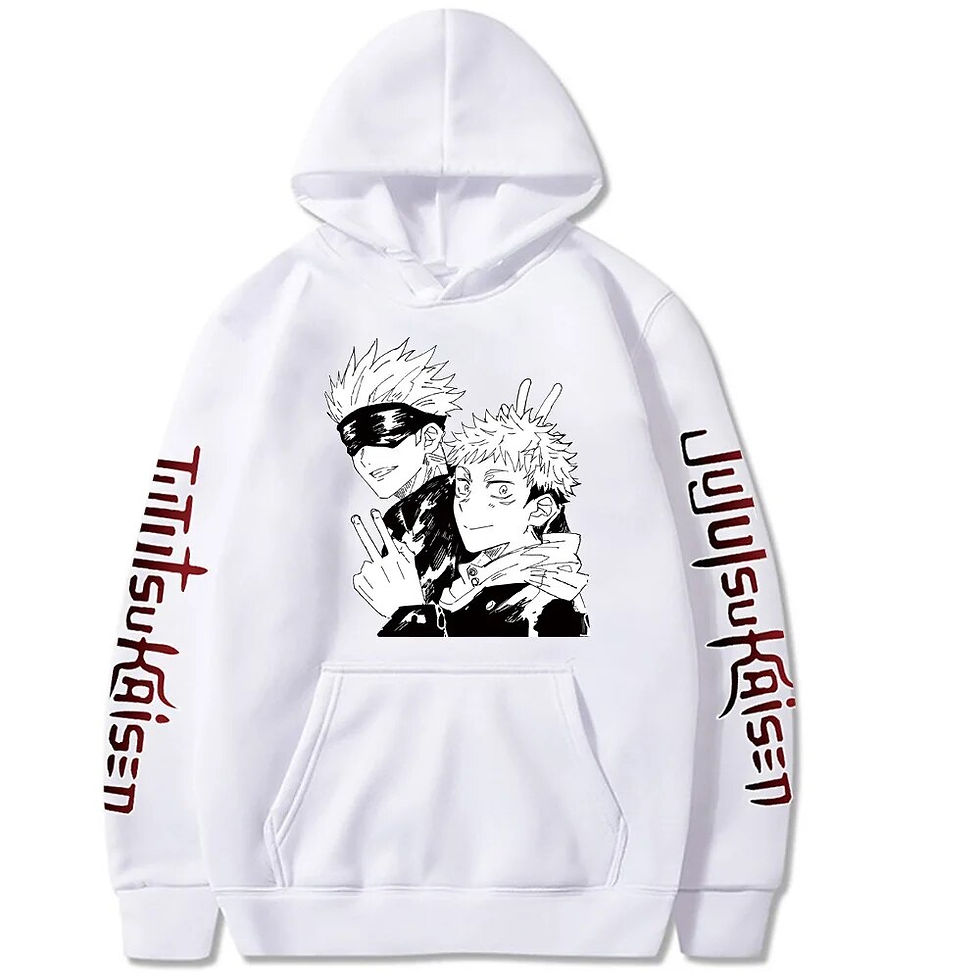 Thumbnail: Japan Anime Jujutsu Kaisen Gojo Satoru Plus Size Hoodie Men Women Sweatshirt Ca
