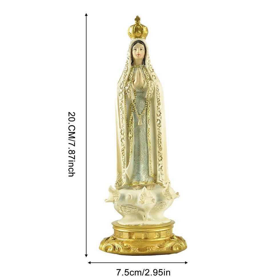 Thumbnail: Resin Our Lady Of Fatima Statue Blessed Virgin Mary Statue Religious Figurine