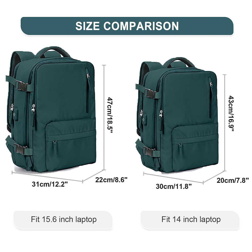 Thumbnail: Travel Backpack Carry on Personal Item Bag for Flight Approved, 35L Hand Luggag