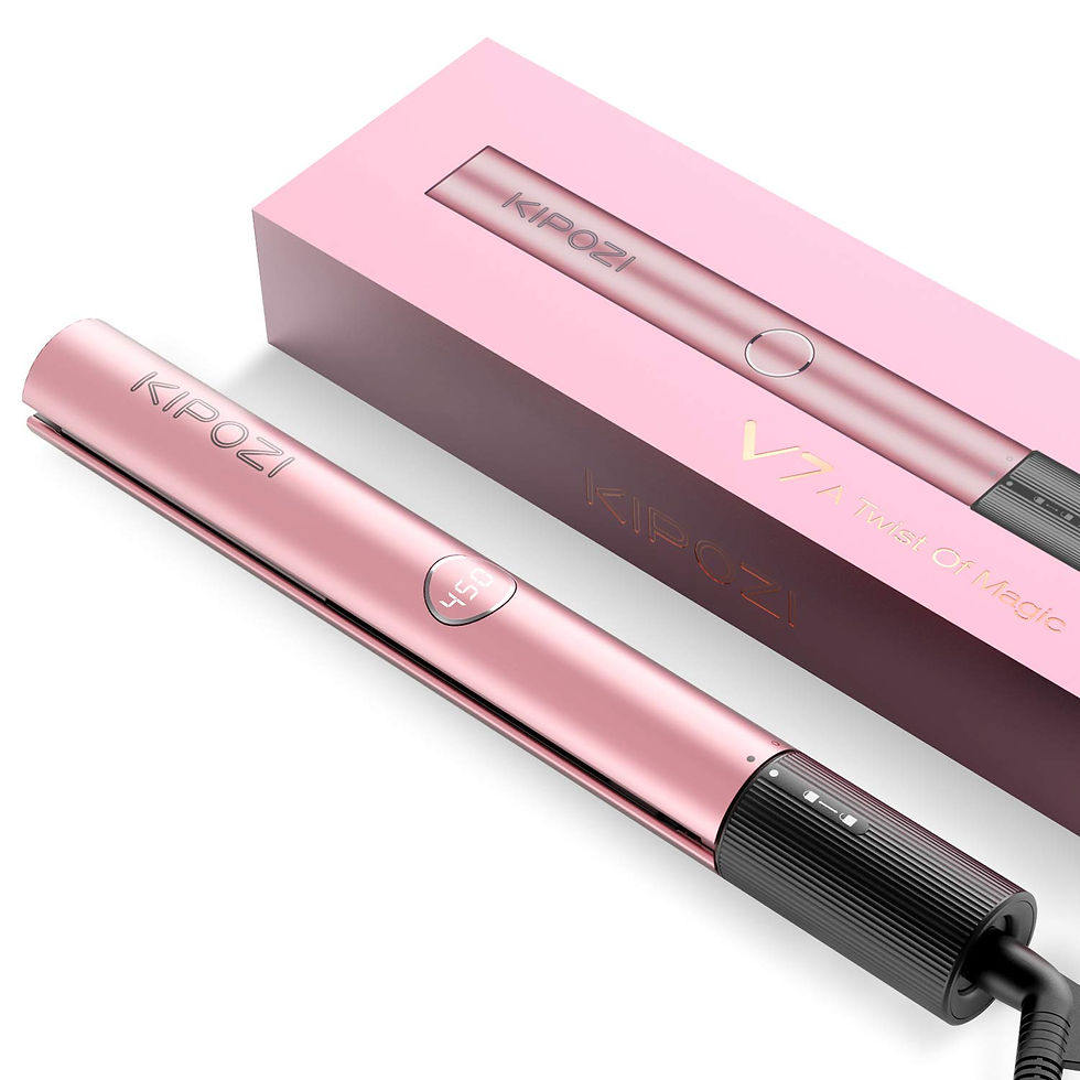 Thumbnail: KIPOZI Professional Hair Striaghtener Nano Titanium Instant Heating Flat Iron 2