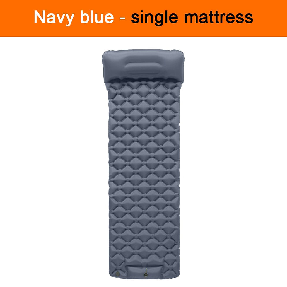Thumbnail: Inflatable Mattress 2 Person Outdoor Camping Mat with Air Pillow Portable Air M