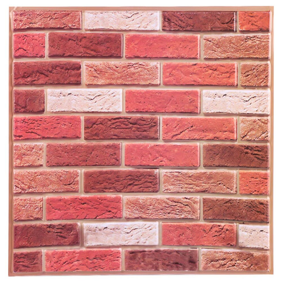 Thumbnail: 12pcs Wall Sticker 3D Brick Self-Adhesive PVC Wallpaper for Bedroom