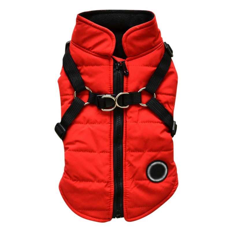 Waterproof Dog Harness Jacket Pet Dog Clothes Puppy Winter Warm Pet Clothing Ve