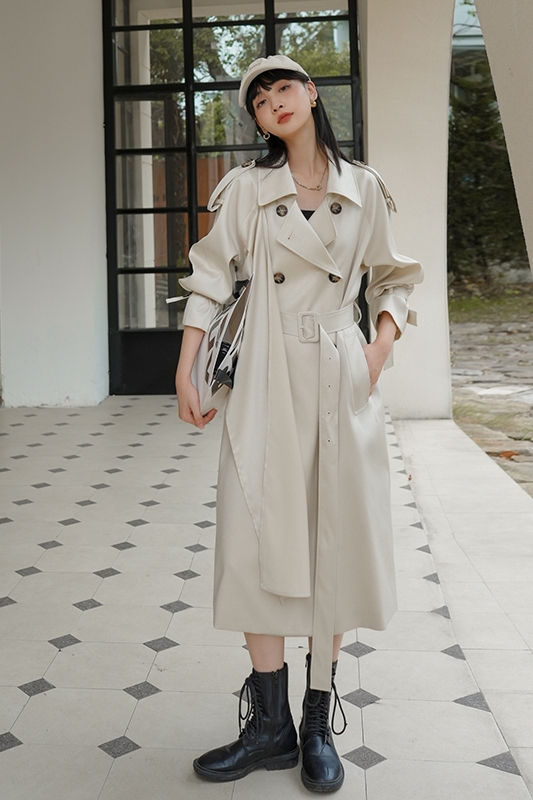 Thumbnail: Women's Fashion High Sense Trench Coat