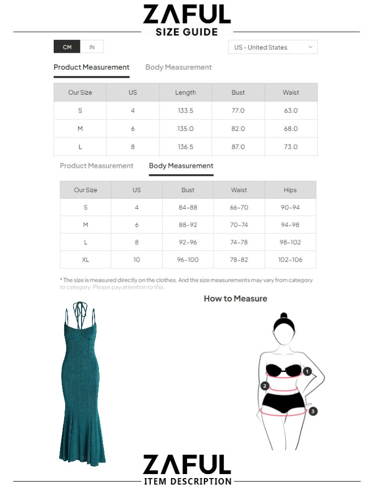 Thumbnail: ZAFUL Women's Long Formal Dresses Bodycon Sleeveless Cocktail Wedding Guest Dre