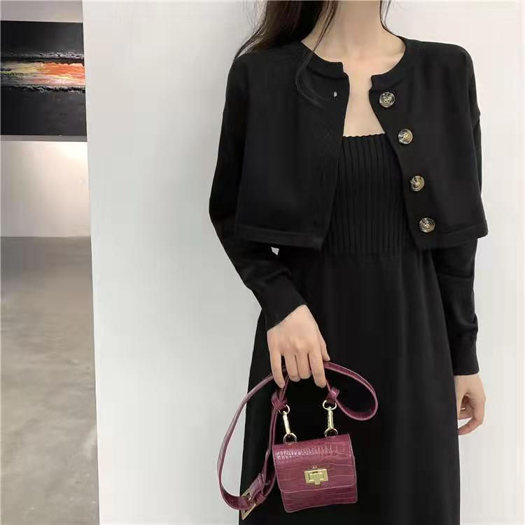 Thumbnail: Temperament Camisole Dress Two-piece Suit