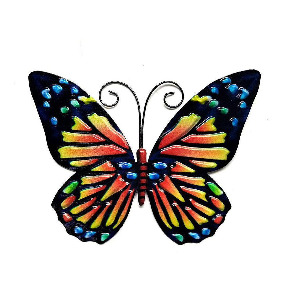 섬네일: Garden 3D Metal Butterfly Decor Inspirational Sculpture Wall Deco For Outdoor D