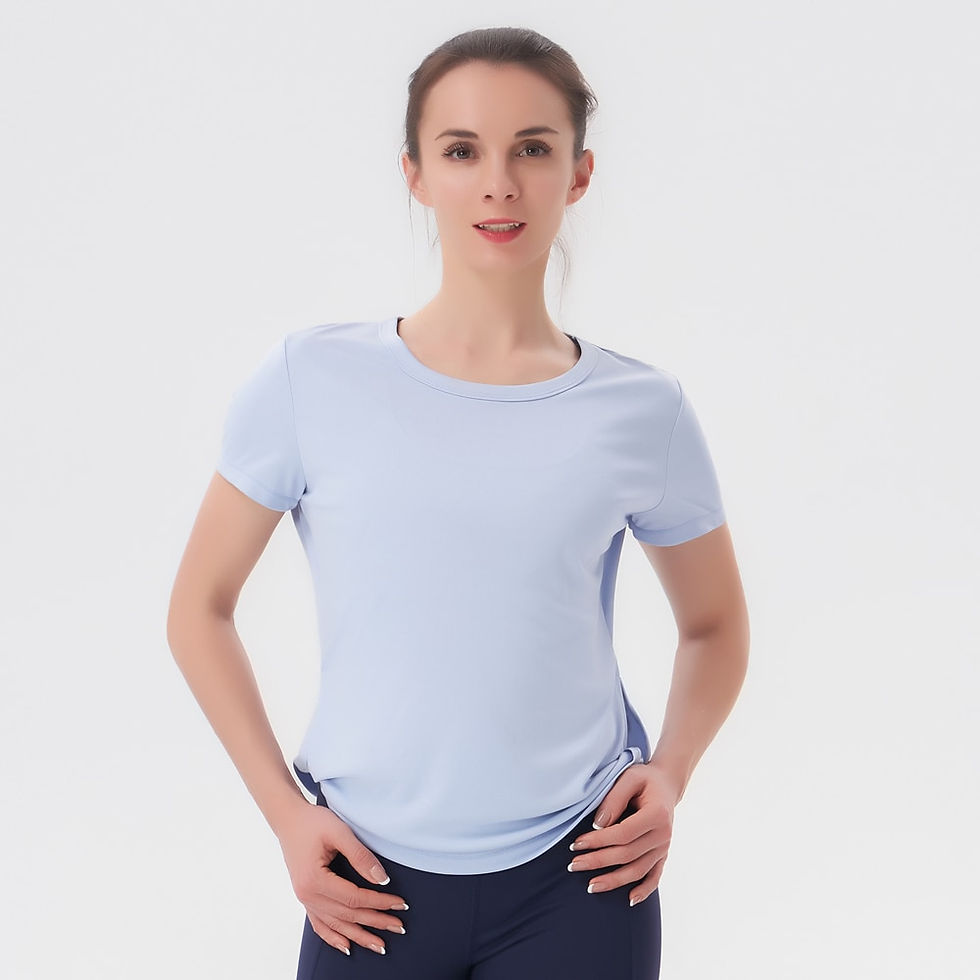 Thumbnail: Tops For Women 2023 Loose Yoga Shirt Womens Clothing Short Sleeve Running T-Shi