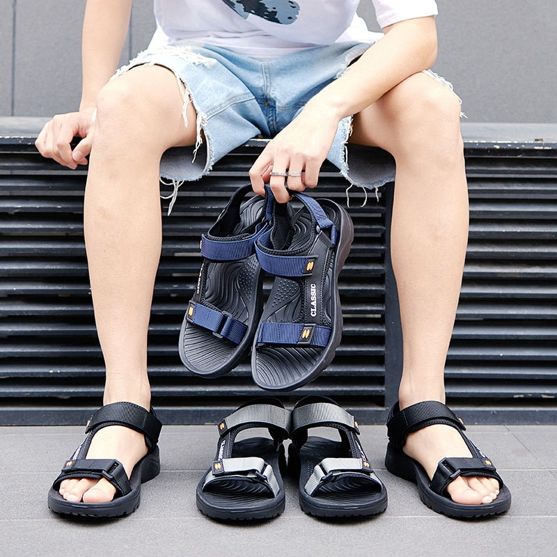 Thumbnail: Men Sandals Summer Leisure Beach Holiday Sandals Men Shoes 2022 New Outdoor Mal