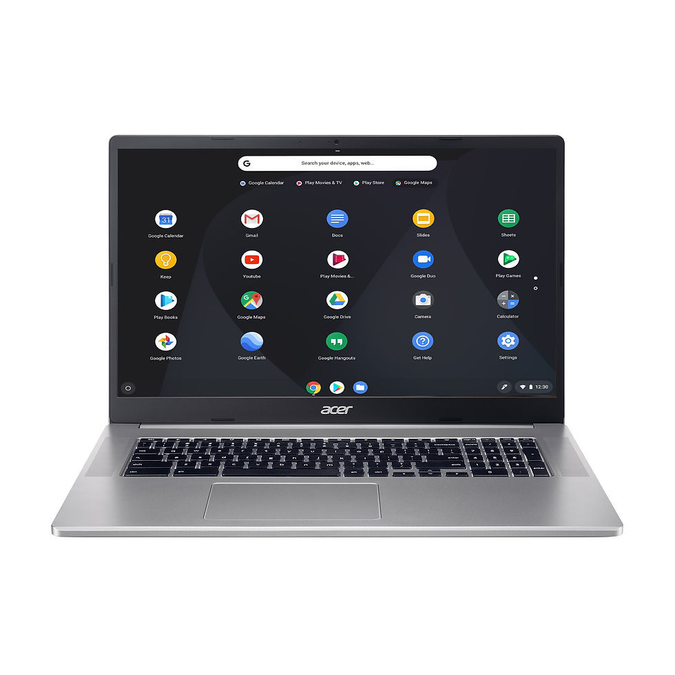 Thumbnail: Acer 17.3" Chromebook Laptop Bundle - Intel Pentium Silver N6000 -1080p