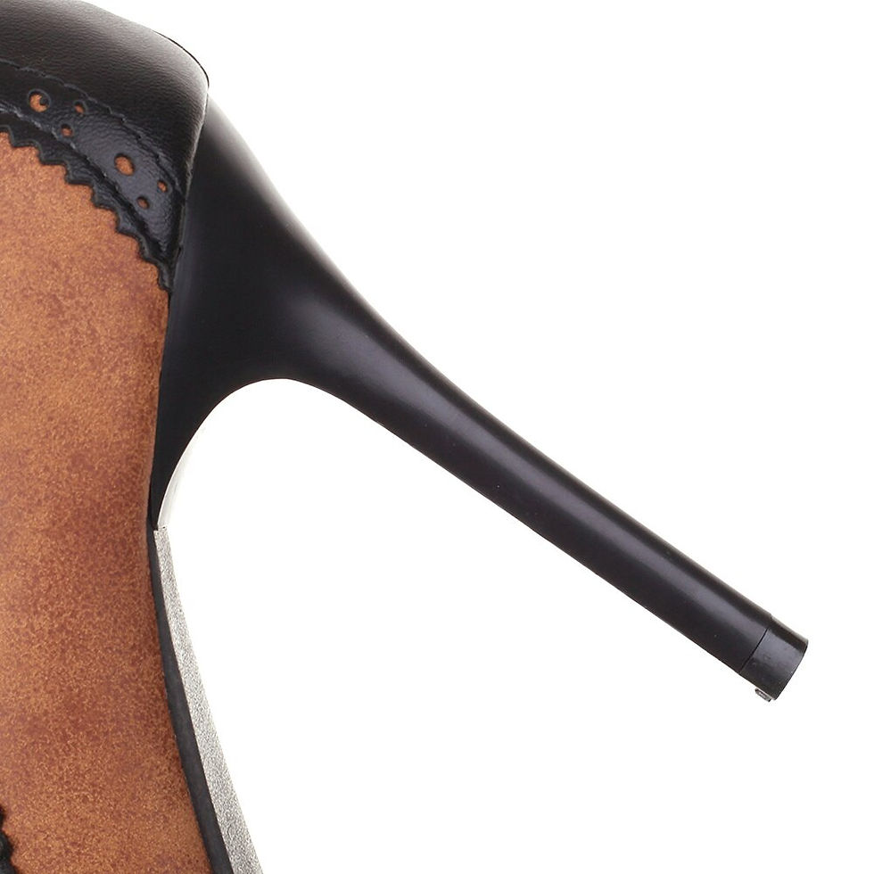 섬네일: 2022 Brand New Elegant Brown Black Women Pumps 4 Inch High Thin Heels Lady Dres