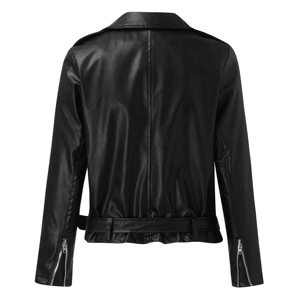 Thumbnail: New In Free Shipping Shear Jacket Women Fashion Faux Leather Jacket Long Sleeve