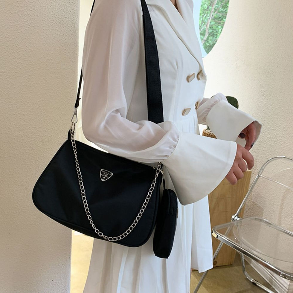 Thumbnail: Woman Female Fashion Causal Handbag Set Crossbody Bags Shoulder Handbags 2in1 S