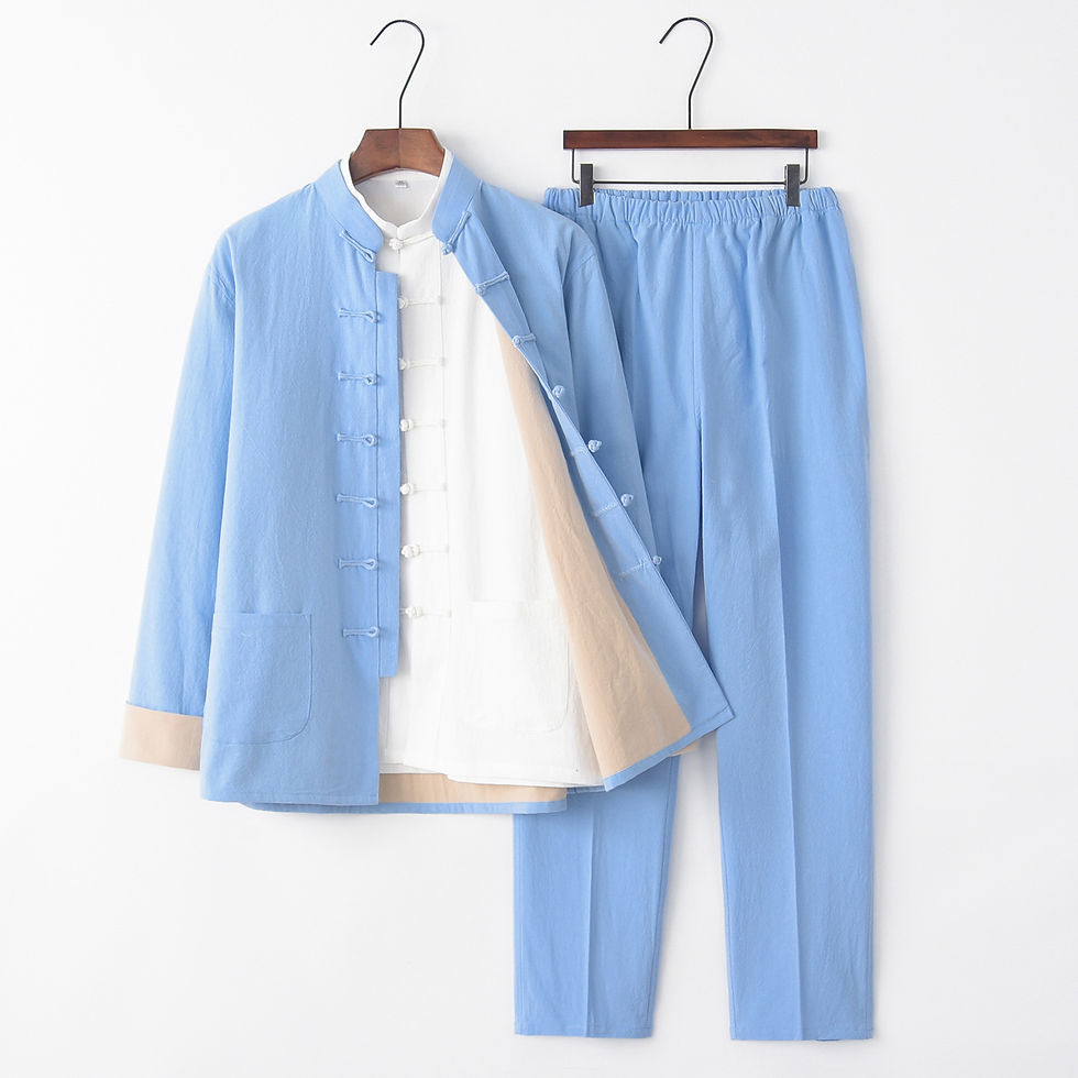 Hình thu nhỏ: Mens Fashion Slim Fit Cotton Linen Three Piece Suit